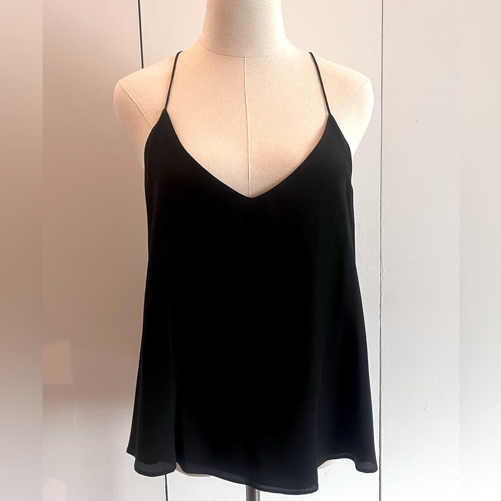 Zoe & Sam Silk Black Cami M